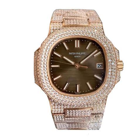 fake iced out patek philippe|Patek Philippe iced out price.